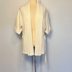Chaus Women's Cream Ribbed Cardigan